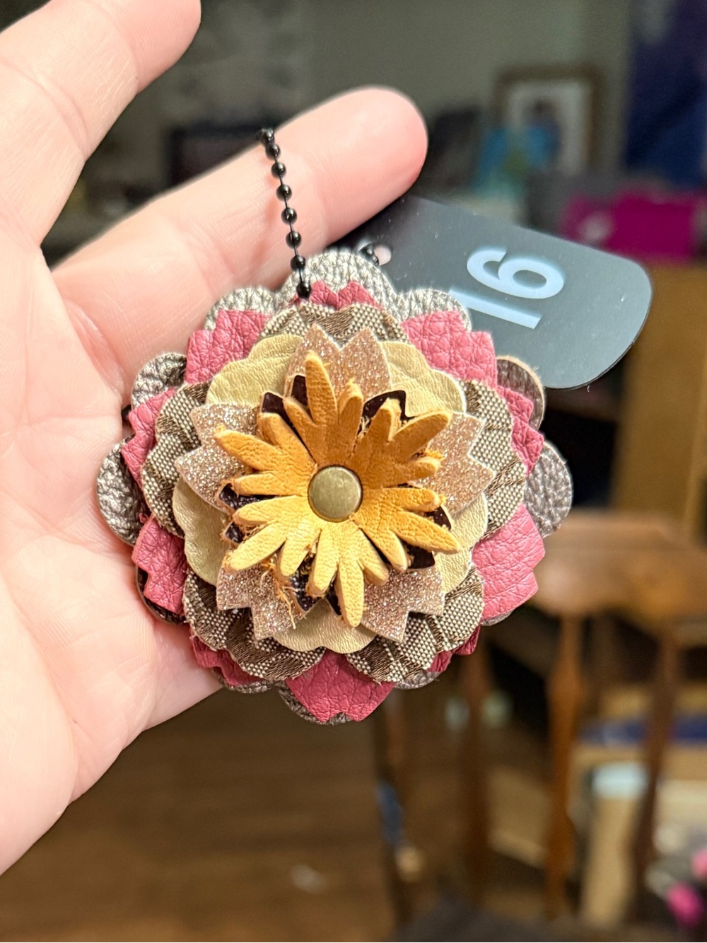 Handmade Floral Bag Charm